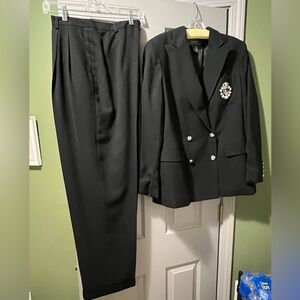 Vintage Ralph Lauren Black Blazer with Slacks